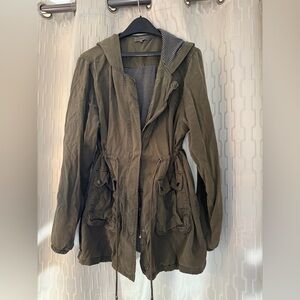 Mia & Tess Olive Green Women's Hooded Jacket- Size XL
